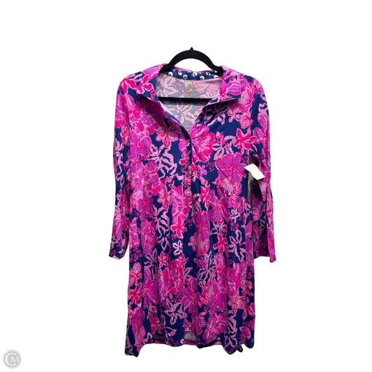 Dress Designer By Lilly Pulitzer In Blue & Pink, Size: Xs