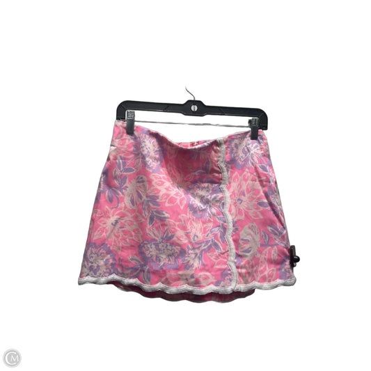 Skort Designer By Lilly Pulitzer In Pink & Purple, Size: 6