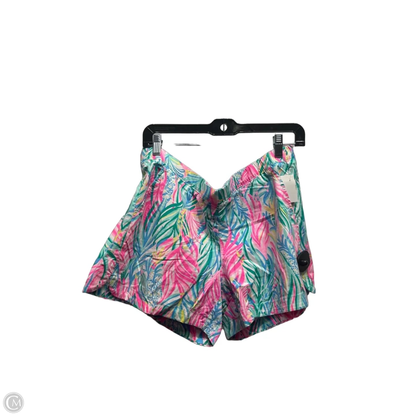 Shorts Designer By Lilly Pulitzer In Green & Pink, Size: L