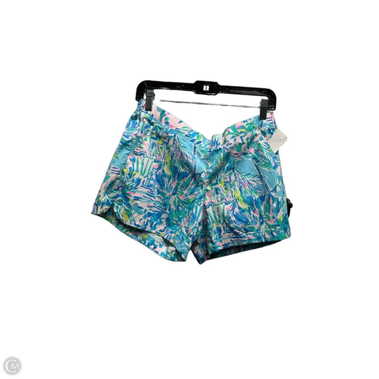 Shorts Designer By Lilly Pulitzer In Blue & Green, Size: M