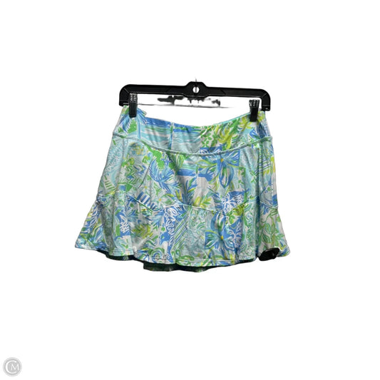 Skort Designer By Lilly Pulitzer In Blue & Green, Size: S