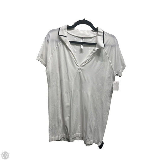 Top Short Sleeve By Athleta In Black & White, Size: Xl