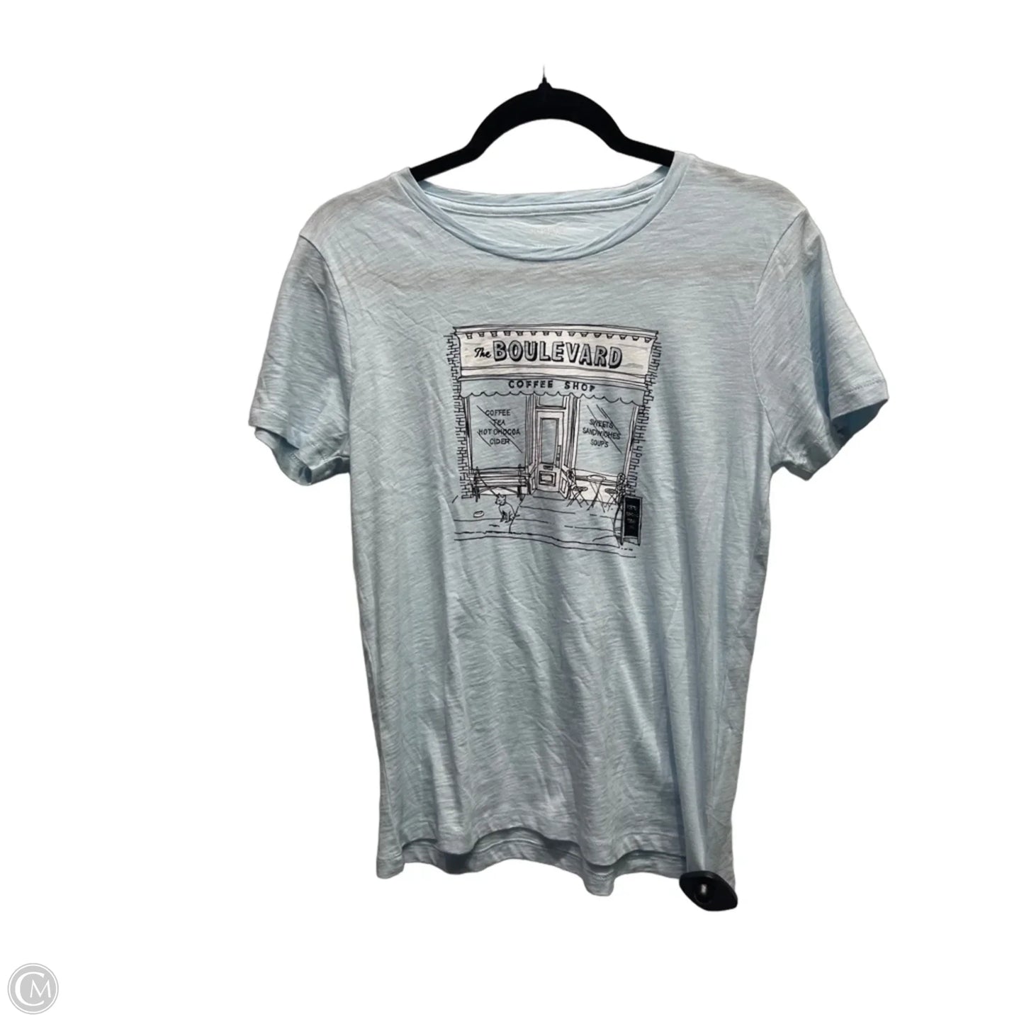 Top Short Sleeve Basic By J. Crew In Blue, Size: S