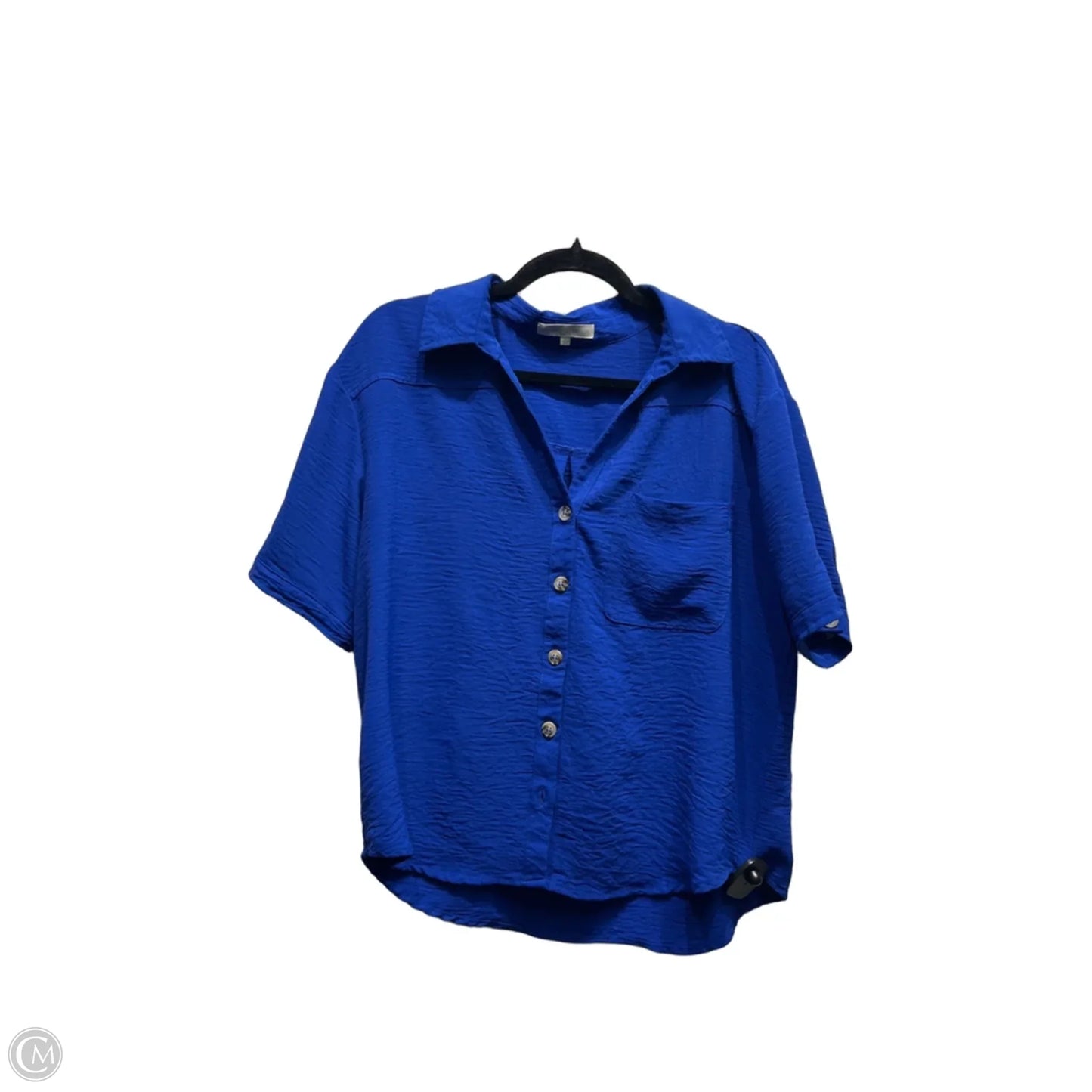 Top Short Sleeve By Clothes Mentor In Blue, Size: L