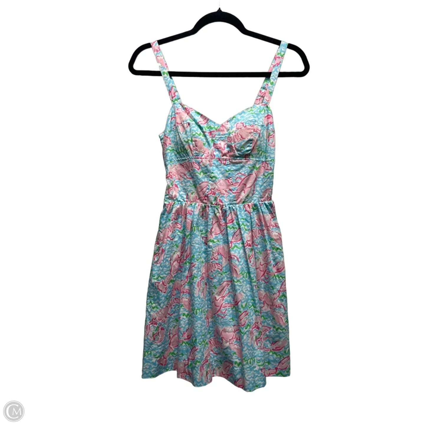 Dress Designer By Lilly Pulitzer In Blue & Pink, Size: 0