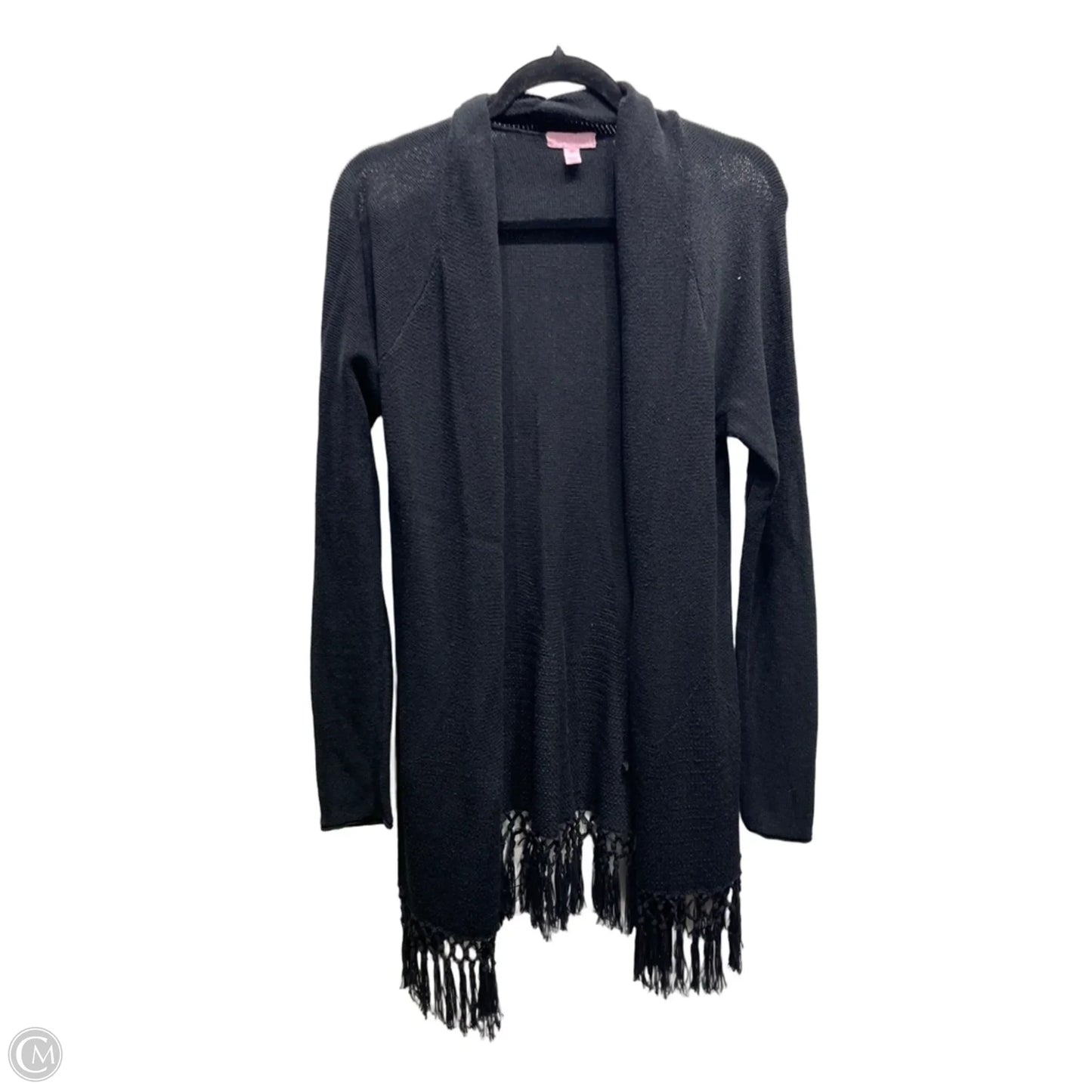 Sweater Cardigan Designer By Lilly Pulitzer In Black, Size: M