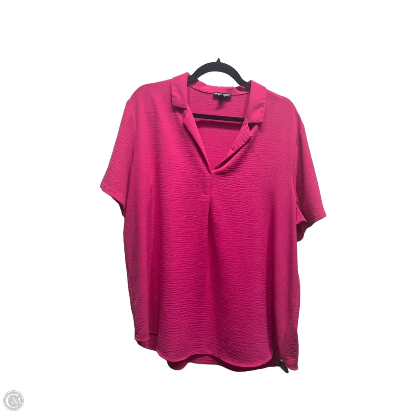 Top Short Sleeve By Hilary Radley In Pink, Size: Xl