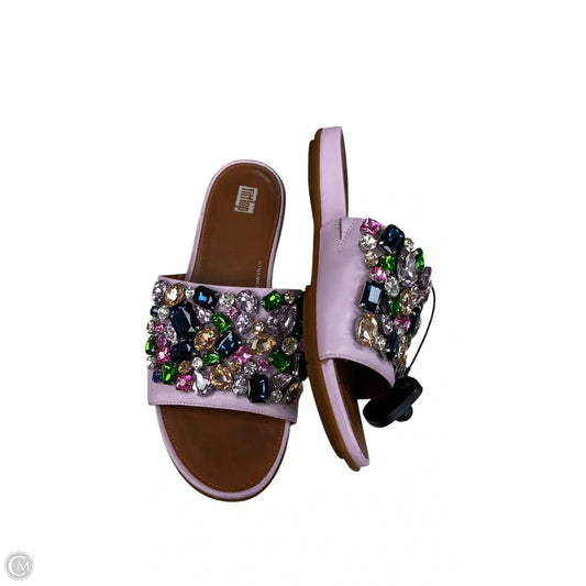 Sandals Flats By Fitflop In Pink, Size: 8
