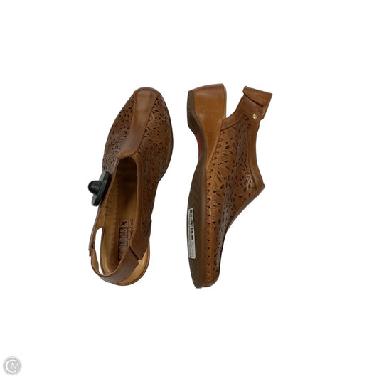 Shoes Heels Wedge By Pikolinos In Brown, Size: 9