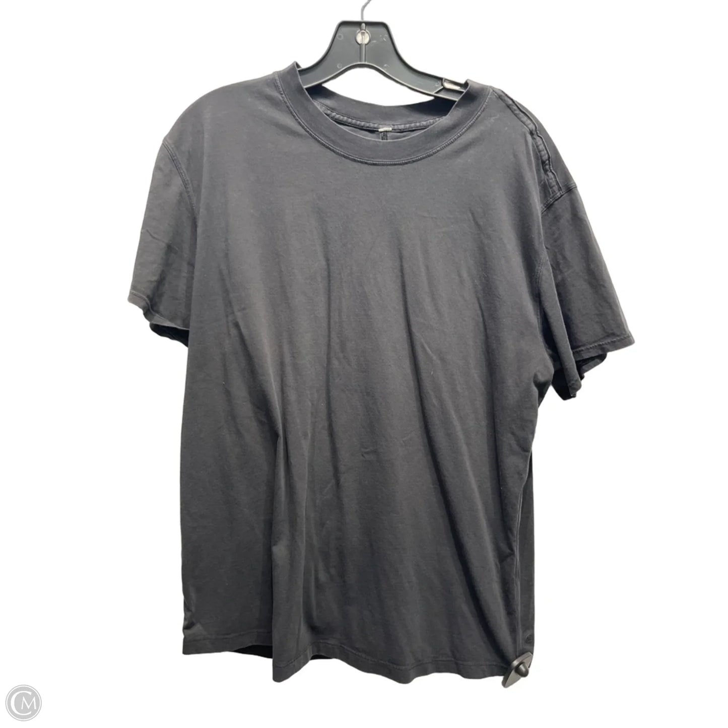 Athletic Top Short Sleeve By Lululemon In Black, Size: M