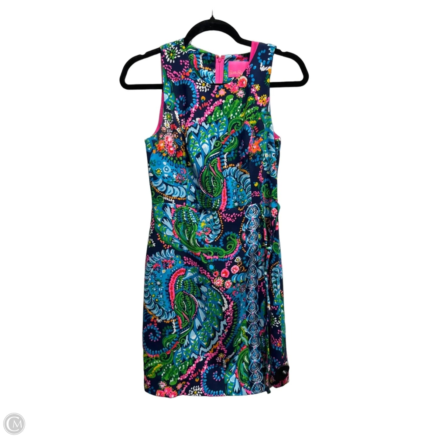 Dress Designer By Lilly Pulitzer In Blue & Green, Size: 0