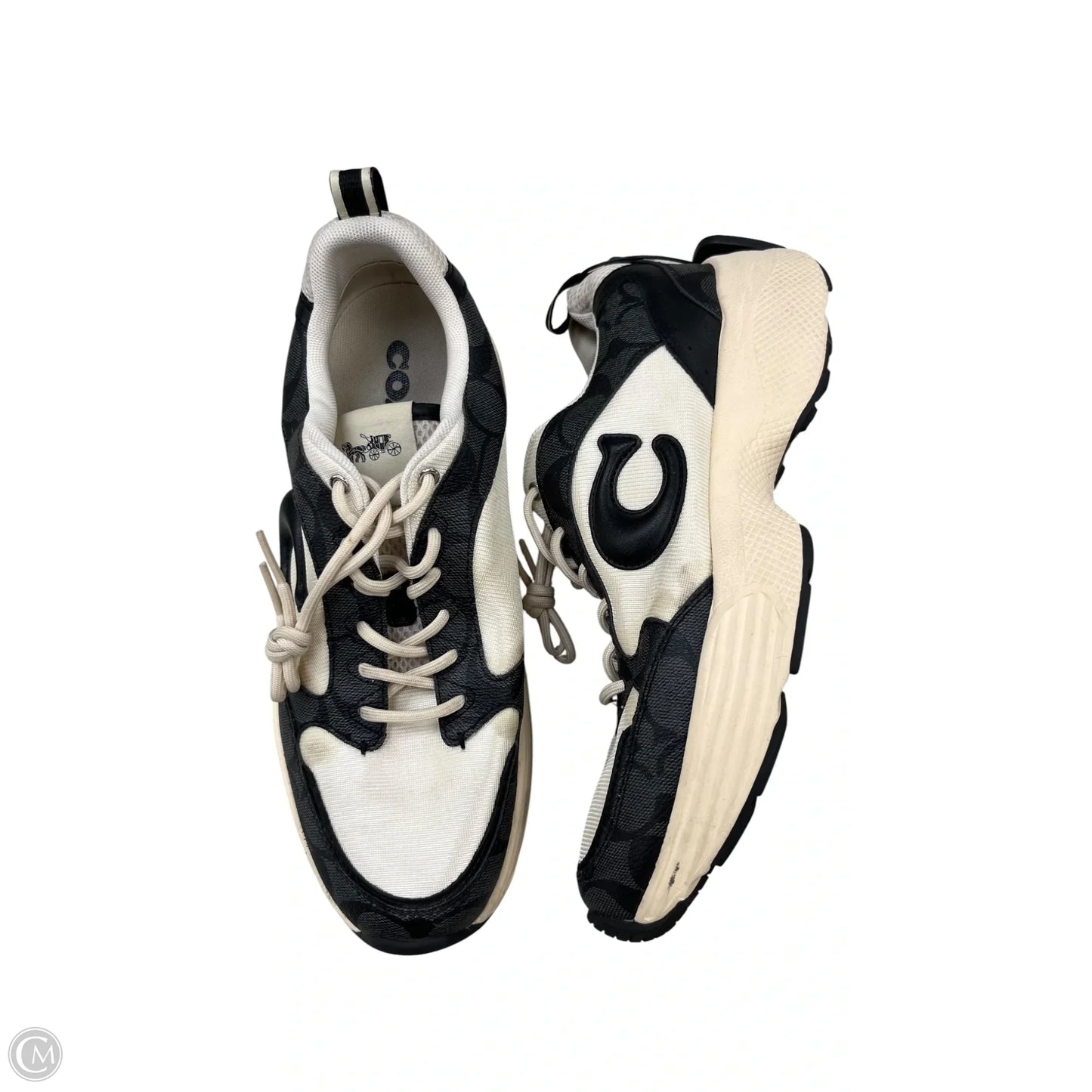 Shoes Designer By Coach In Black & White, Size: 9