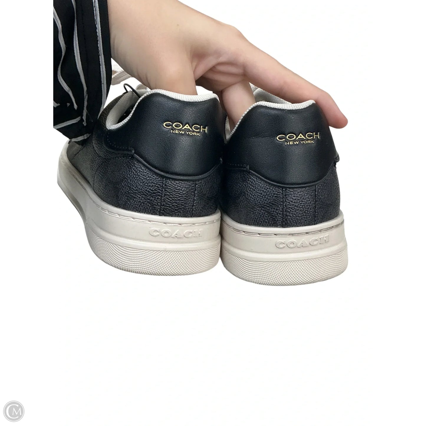 Shoes Designer By Coach In Black & White, Size: 9