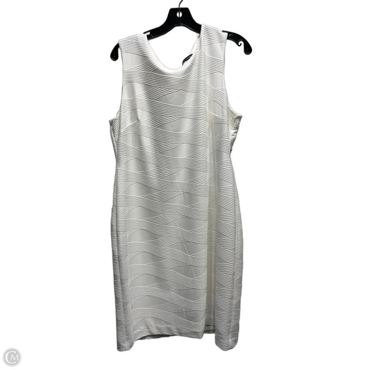 Dress Work By Tommy Hilfiger In White, Size: 16