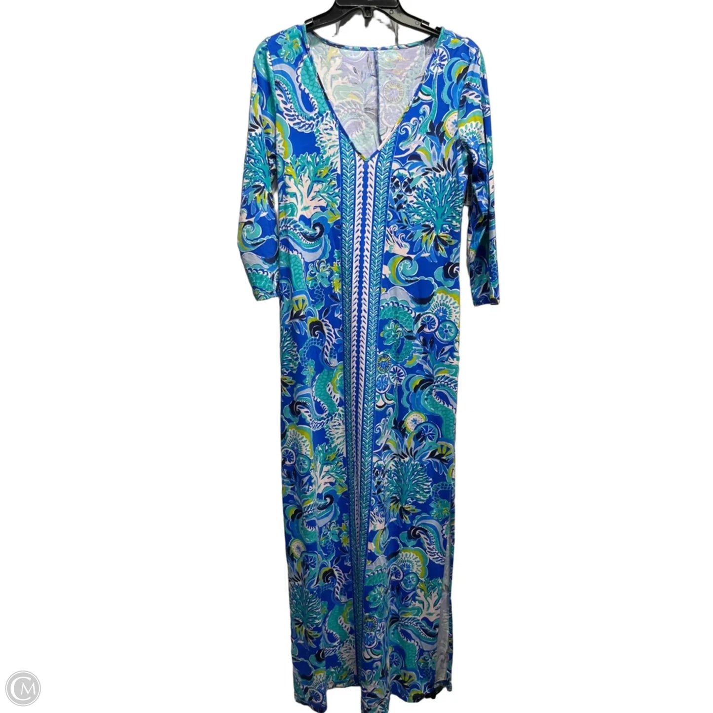 Dress Designer By Lilly Pulitzer In Blue & Green, Size: S