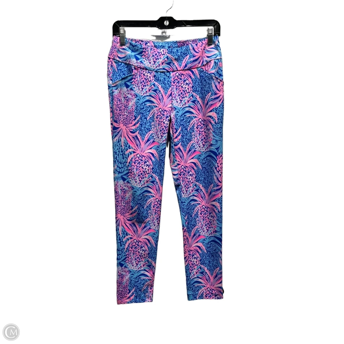 Pants Designer By Lilly Pulitzer In Blue & Pink, Size: 4