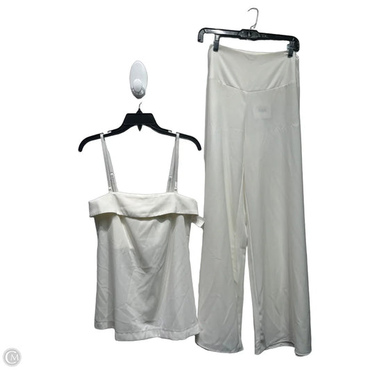 Pants Set 2pc By Olivaceous In White, Size: S