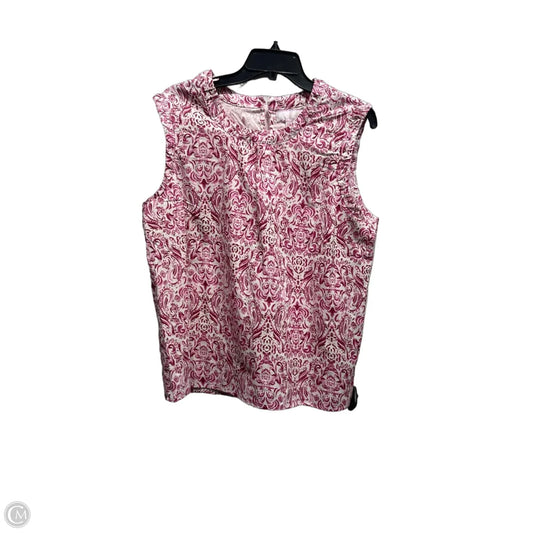 Top Sleeveless By Stella Parker In Pink, Size: L