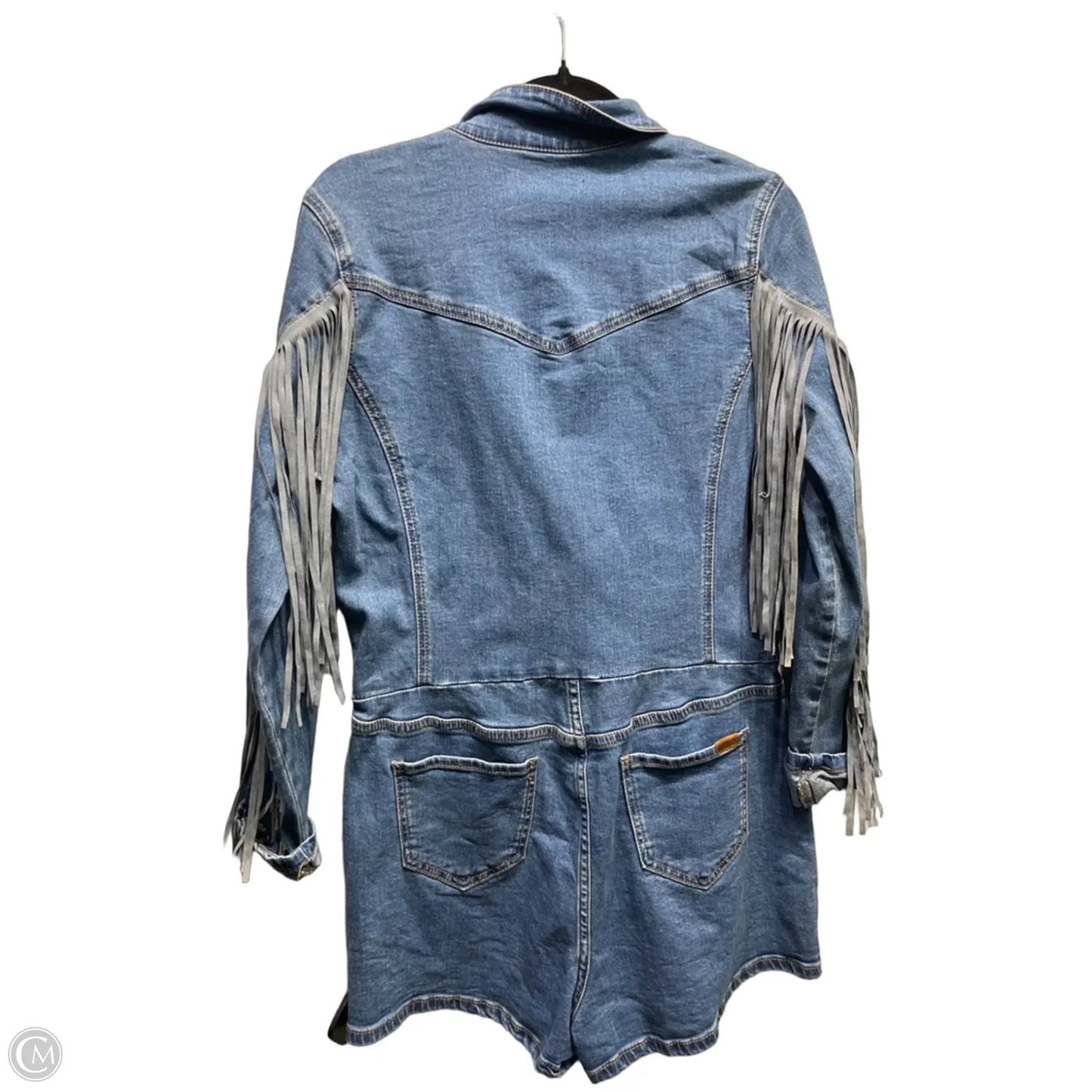 Romper By Rock & Roll In Blue Denim, Size: L