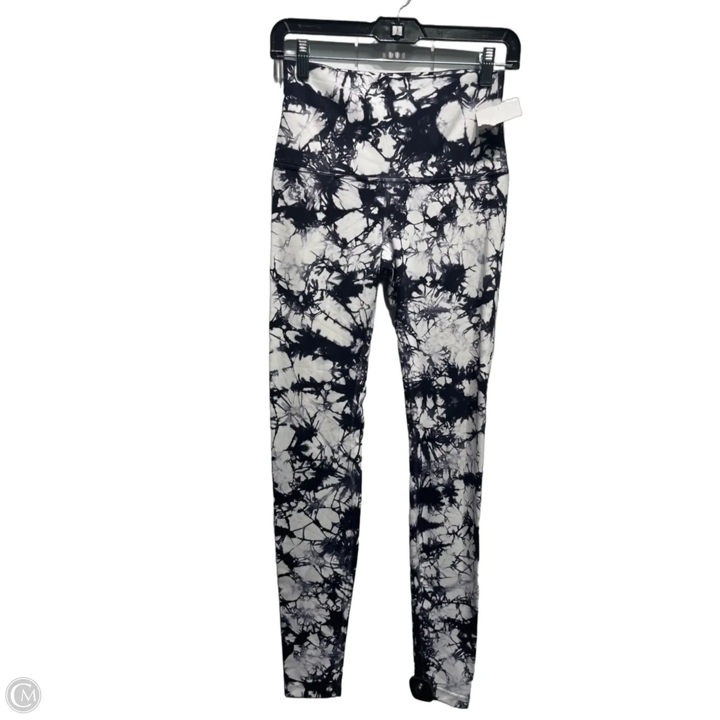 Athletic Leggings By Lululemon In Black & White, Size: 6