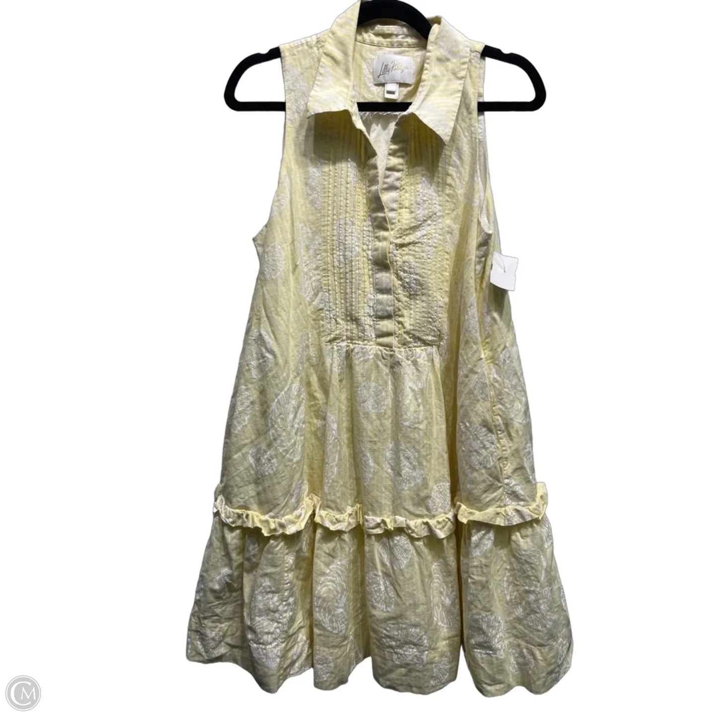 Dress Designer By Lilly Pulitzer In Yellow, Size: L
