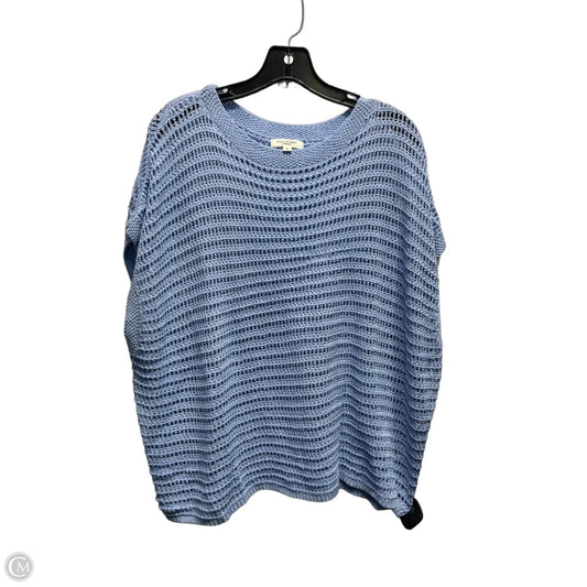Sweater Short Sleeve By Max Studio In Blue, Size: M