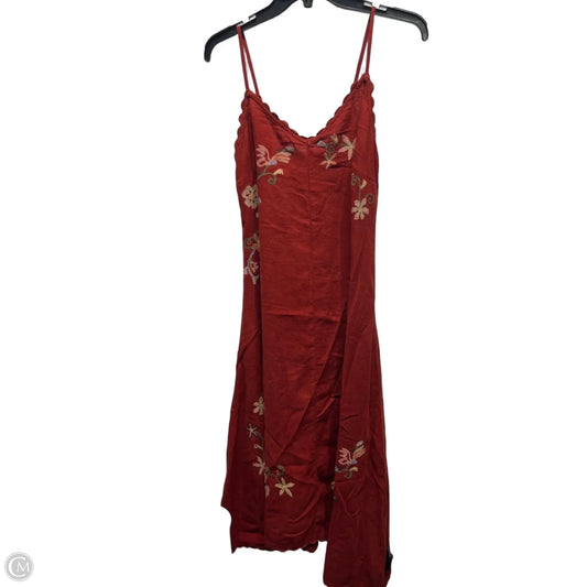 Dress Casual Midi By Universal Thread In Red, Size: Xs