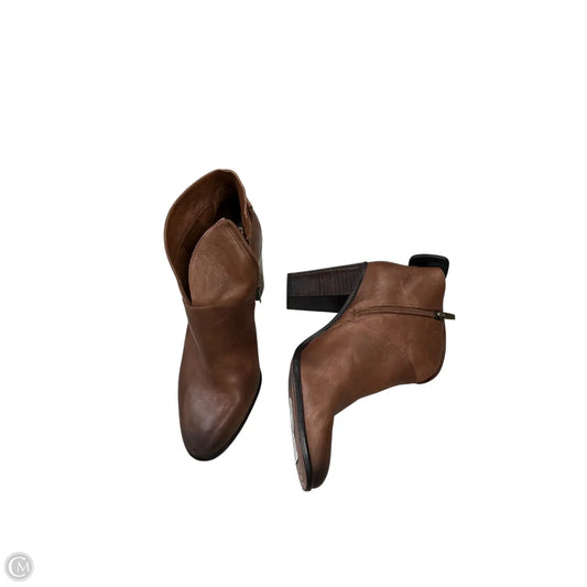 Boots Ankle Heels By Vince Camuto In Brown, Size: 10
