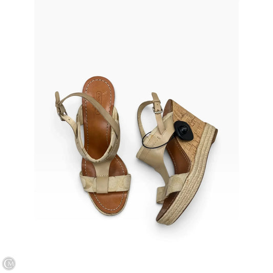 Sandals Designer By Coach In Tan, Size: 8.5