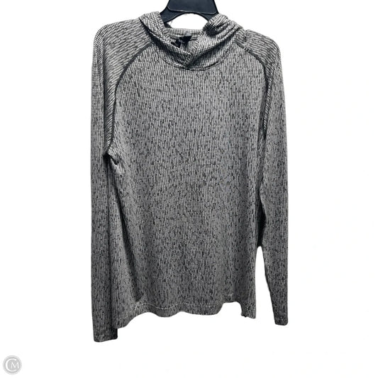 Athletic Top Long Sleeve Hoodie By Lululemon In Grey, Size: L