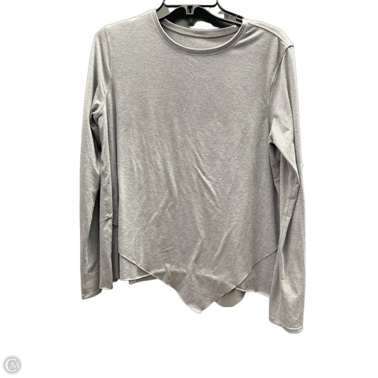 Athletic Top Long Sleeve Crewneck By Lululemon In Grey, Size: M