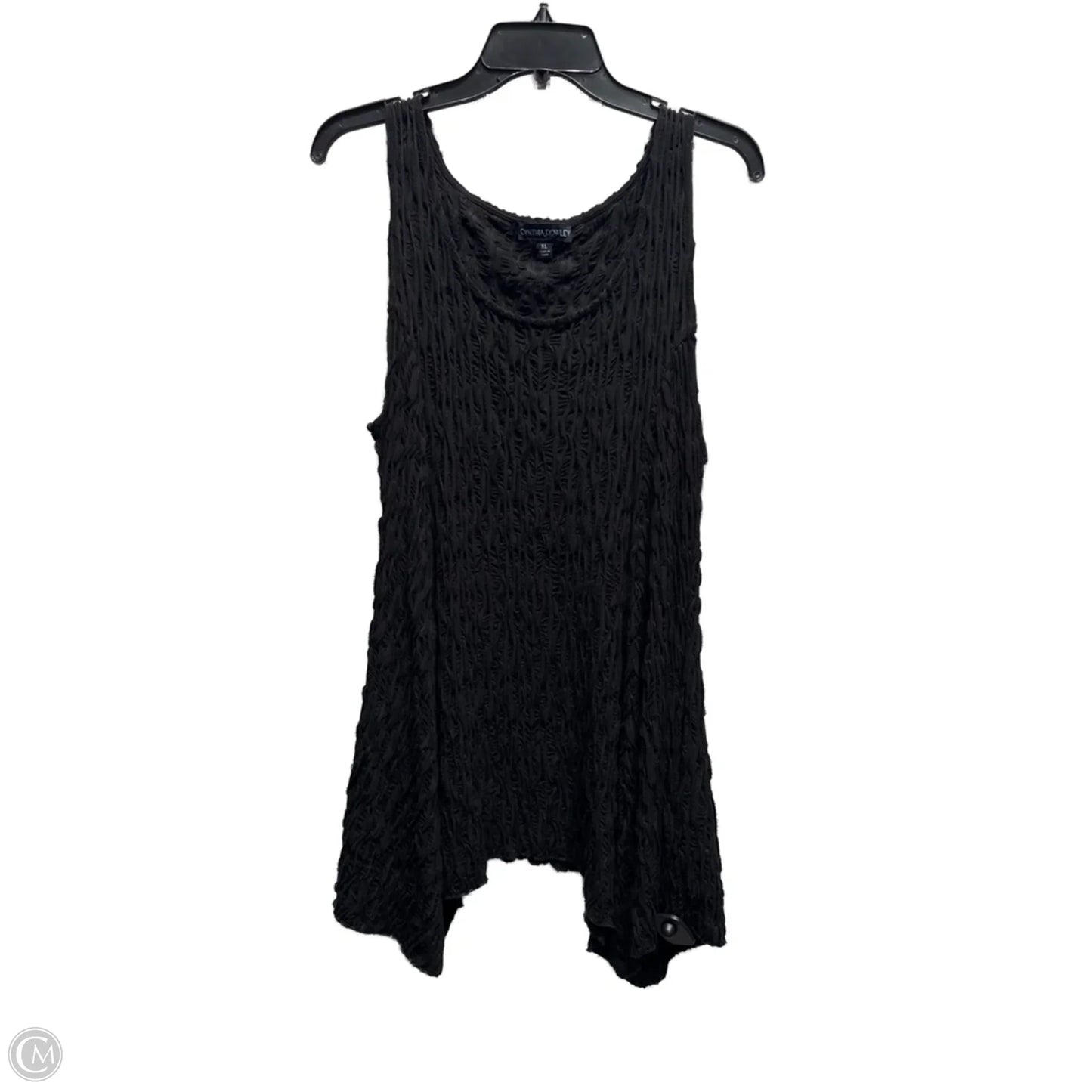 Tunic Sleeveless By Cynthia Rowley In Black, Size: Xl
