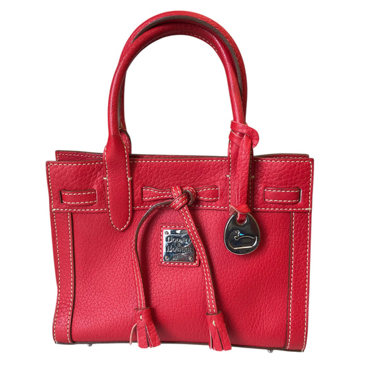 Handbag Designer By Dooney And Bourke In Red, Size:Small