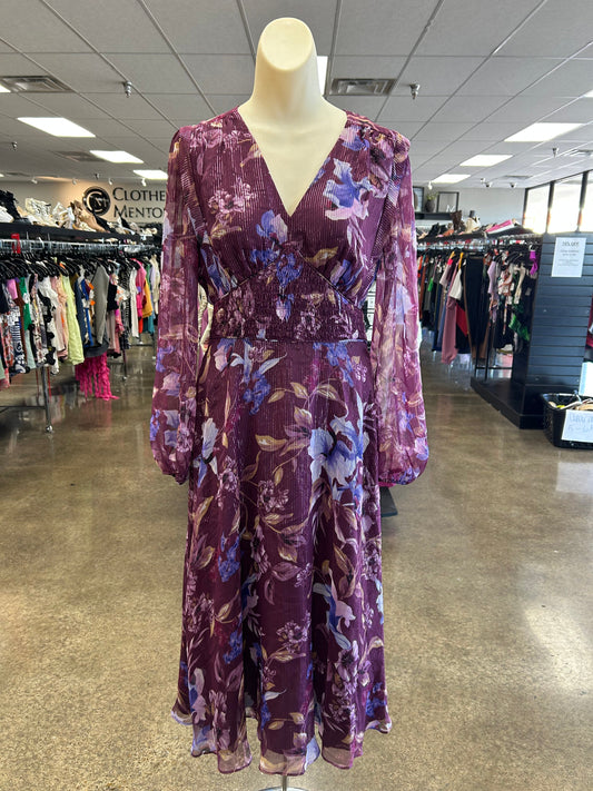 Dress Casual Maxi By White House Black Market In Purple, Size:4