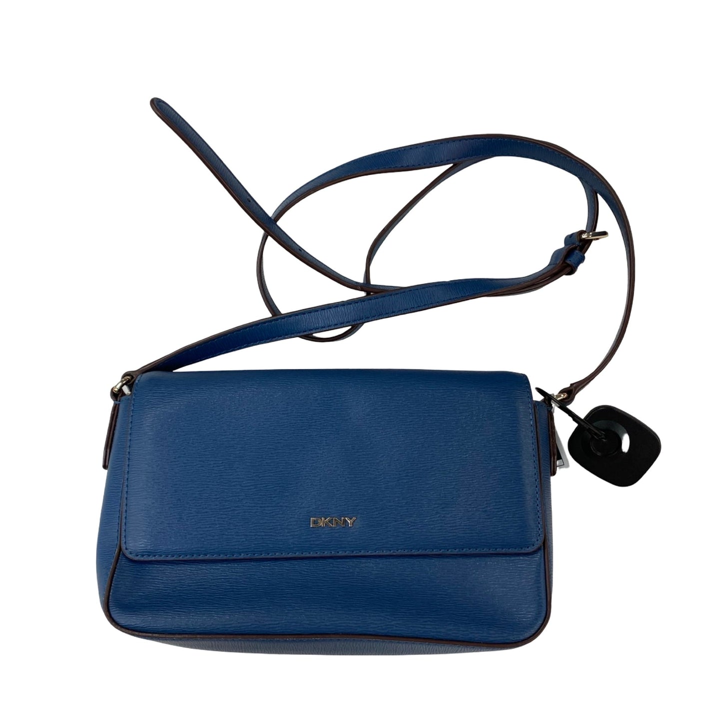 Handbag By Dkny In Blue, Size:Small