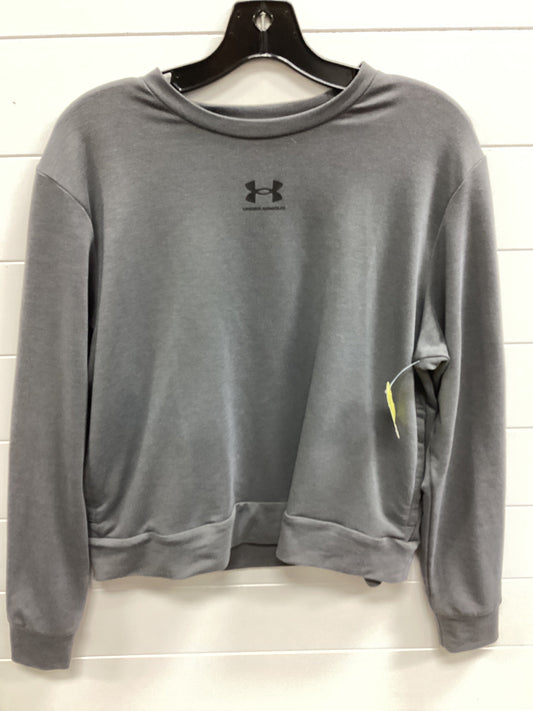 Athletic Top Ls Crewneck By Under Armour In Grey, Size:L