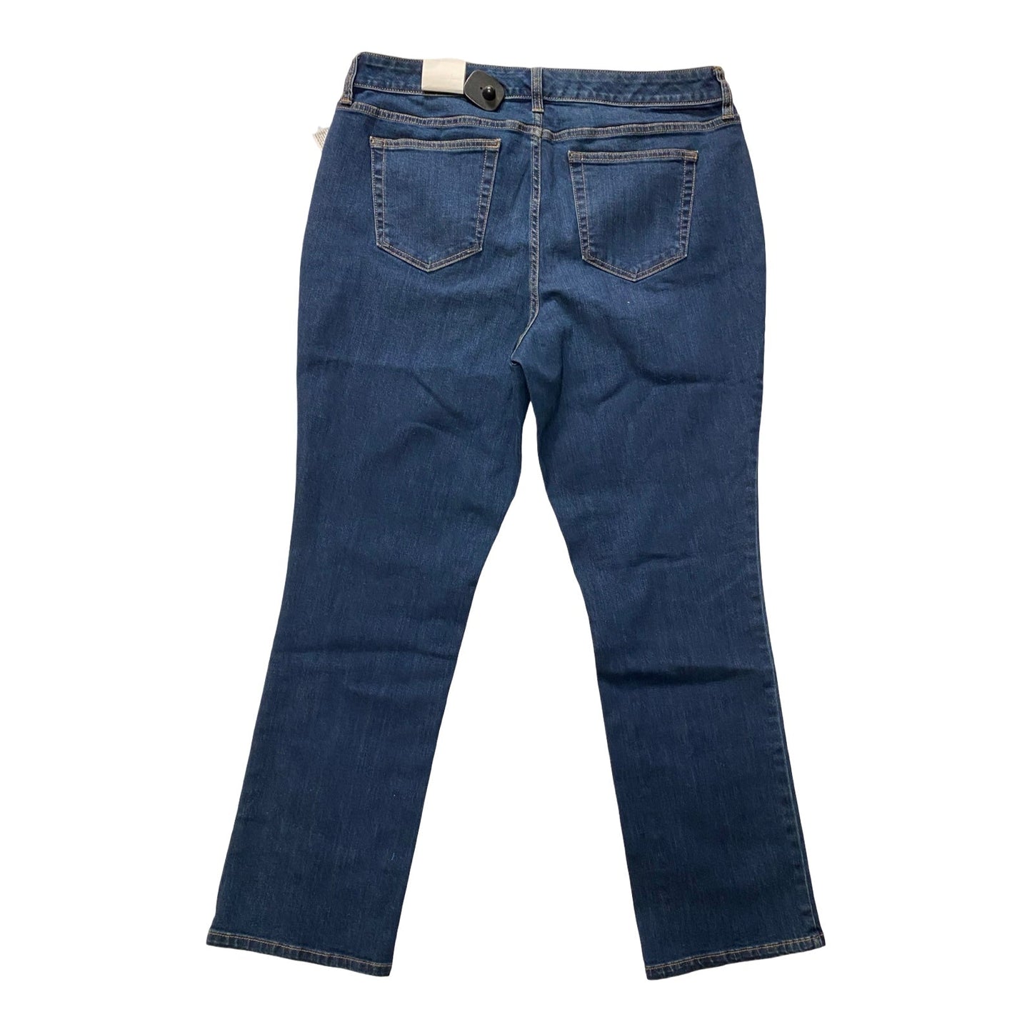 Jeans Straight By St Johns Bay In Blue Denim, Size:16