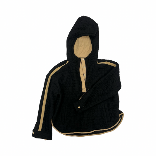 Sweatshirt Hoodie By Doe & Rae In Black & Brown, Size:M