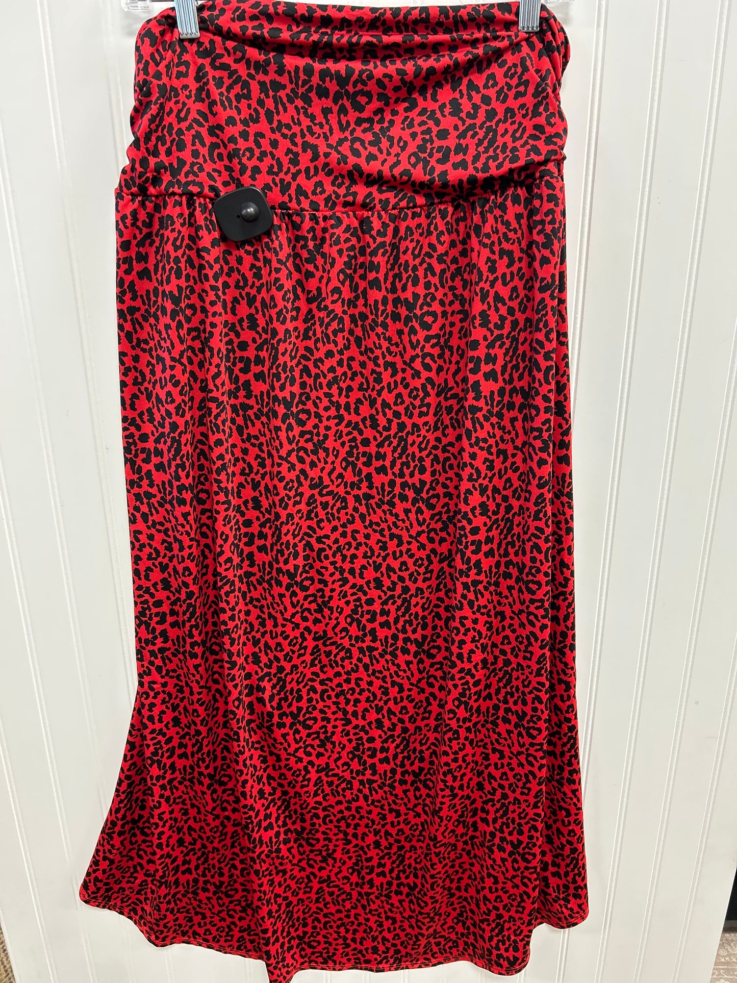 Skirt Maxi By Apt 9 In Red, Size:1X