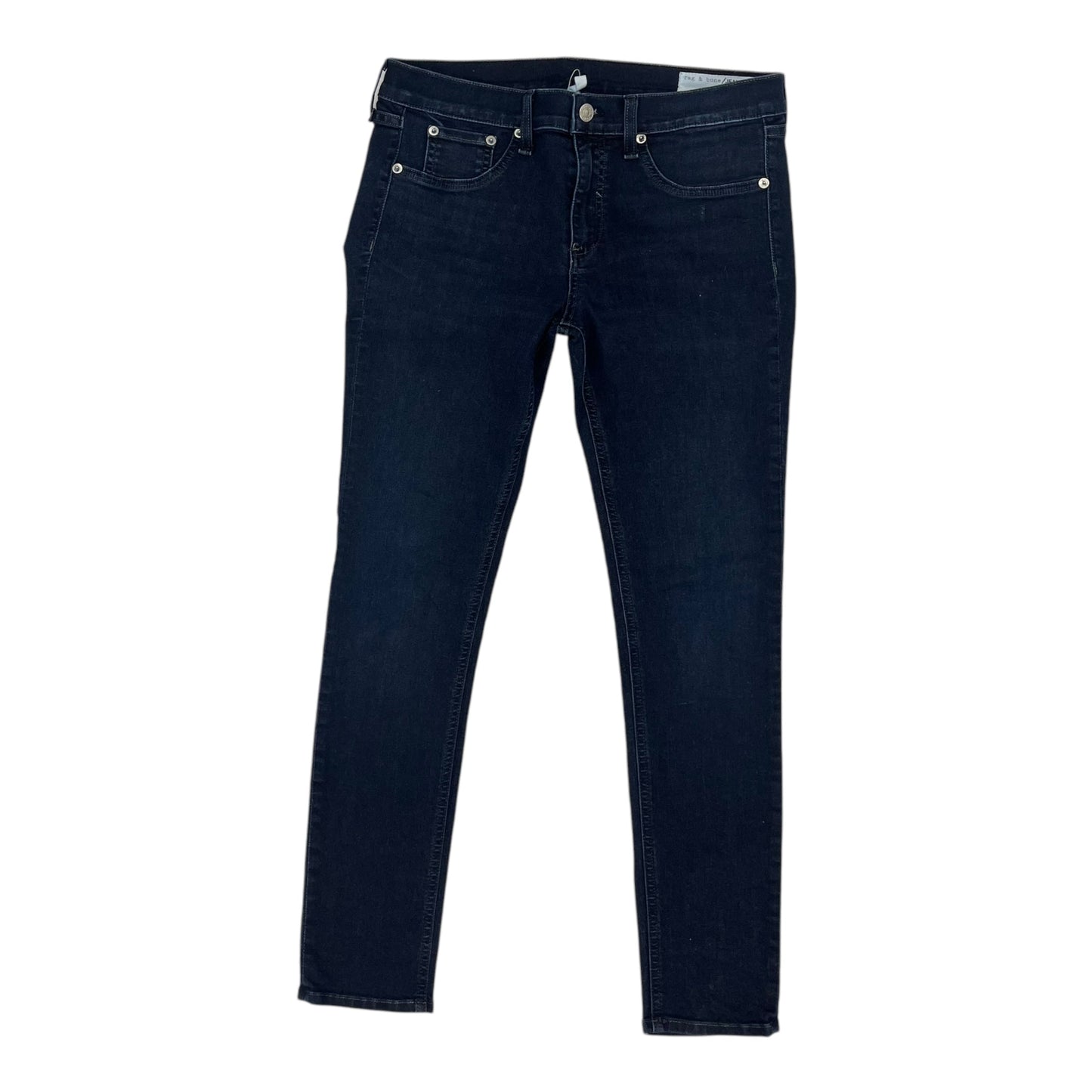 Jeans Cropped By Rag & Bones Jeans In Blue Denim, Size:12