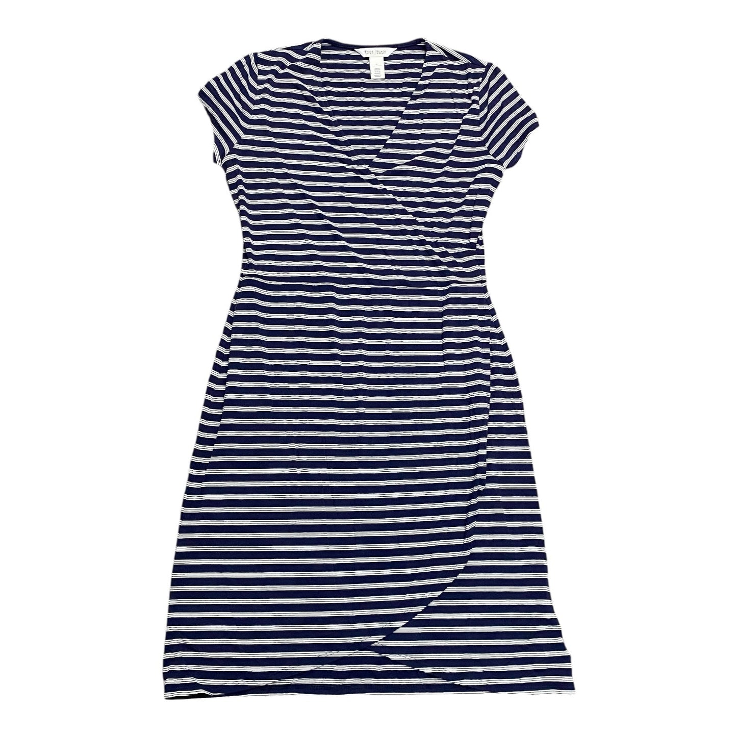 Dress Casual Midi By White House Black Market In Striped Pattern, Size:4