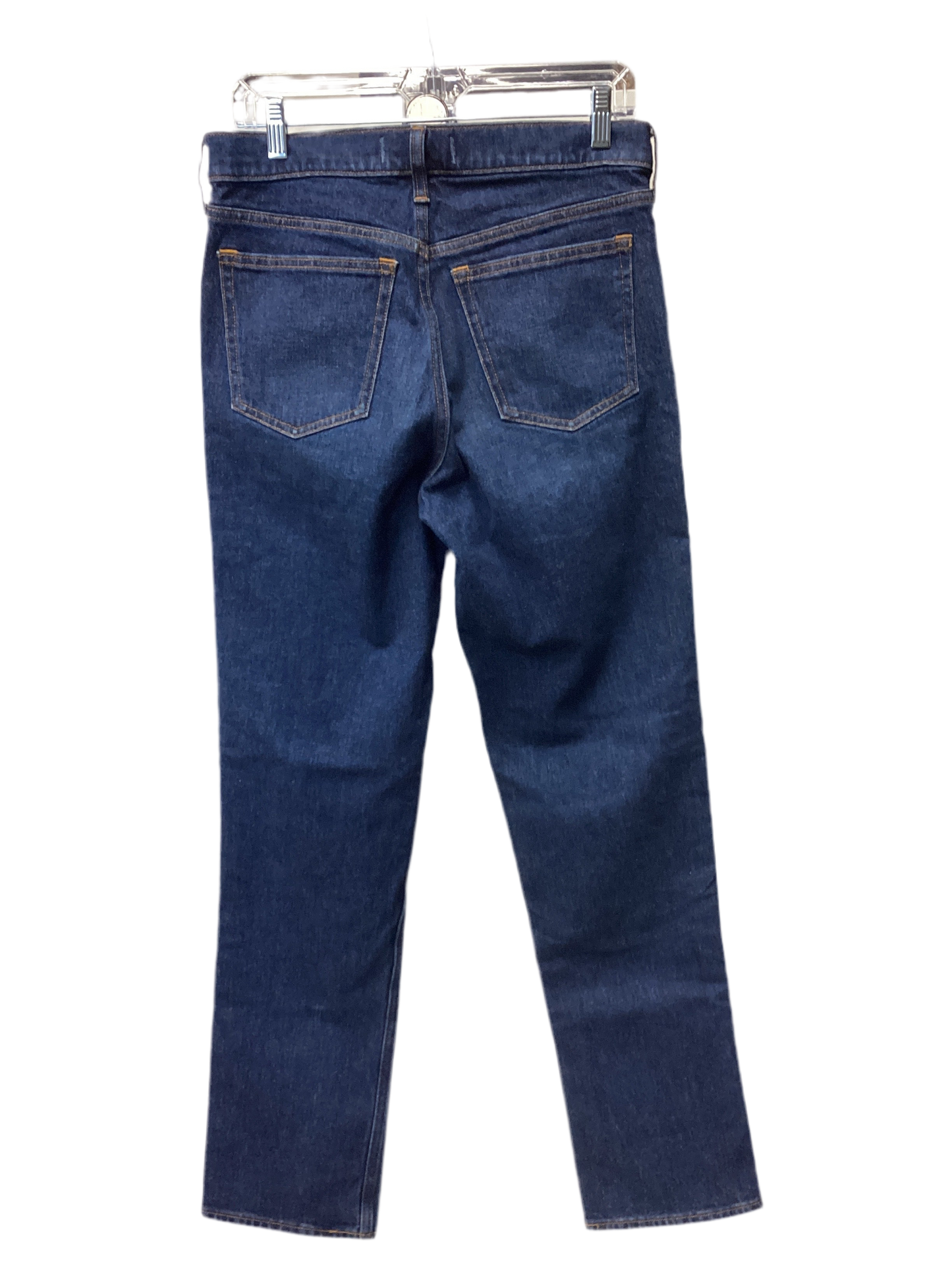 Jeans Straight By Abercrombie And Fitch In Blue Denim, Size:6Long