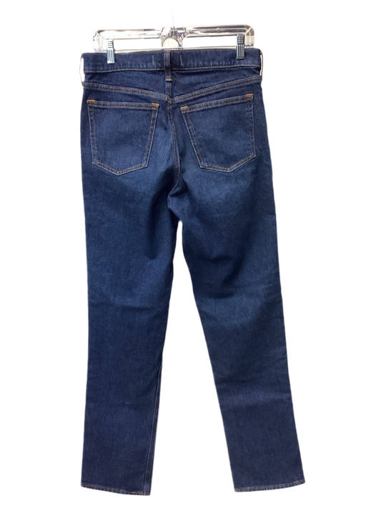 Jeans Straight By Abercrombie And Fitch In Blue Denim, Size:6Long