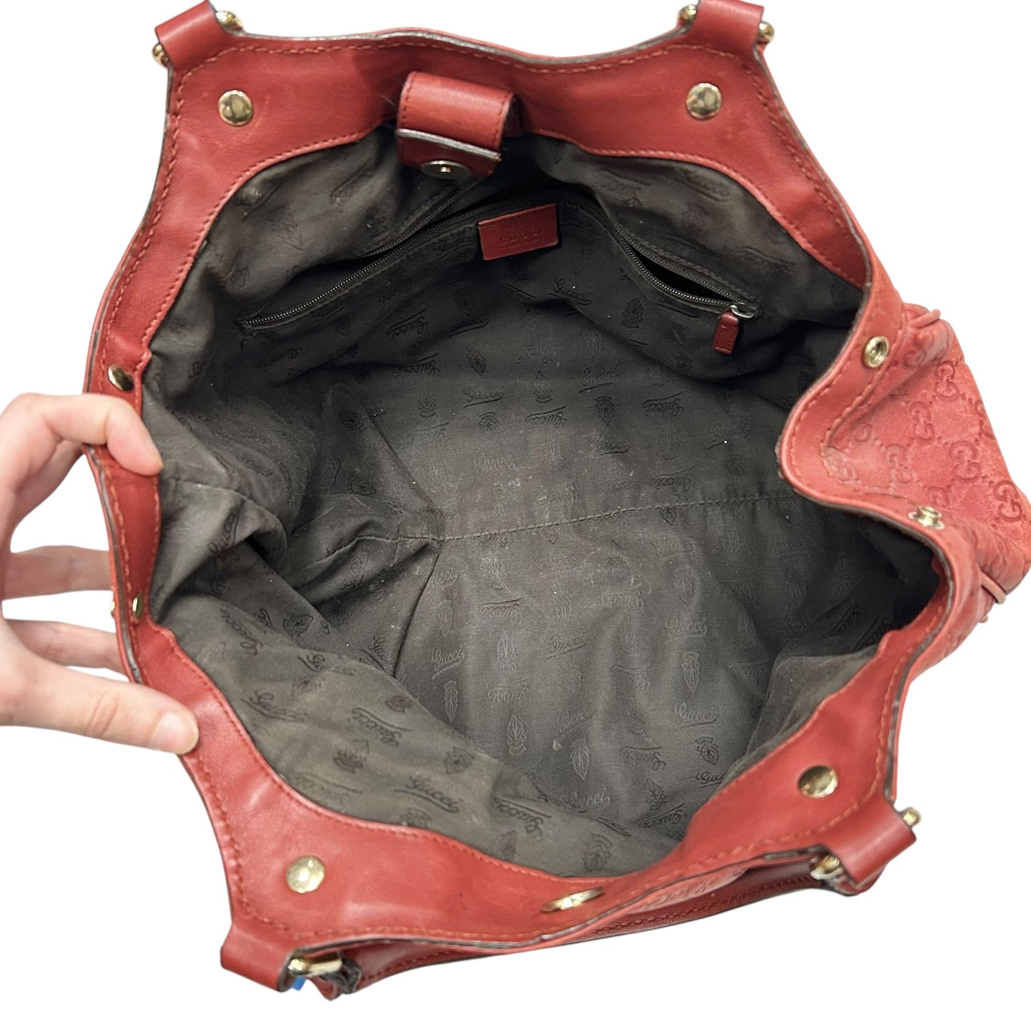 Handbag Luxury Designer By Gucci, Size: Large