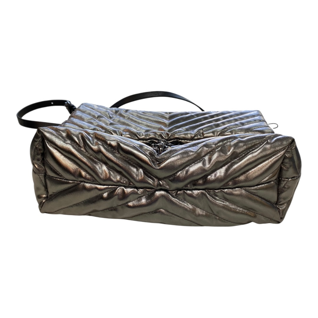 Handbag Designer By Rebecca Minkoff In Silver, Size:Large