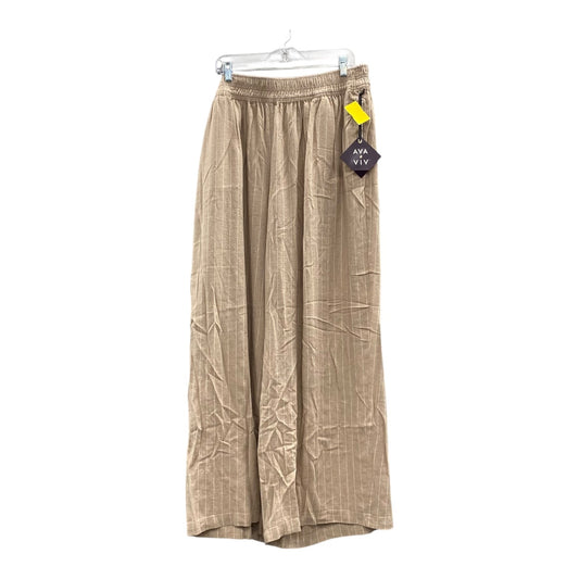 Pants Lounge By Ava & Viv In Tan, Size:3X