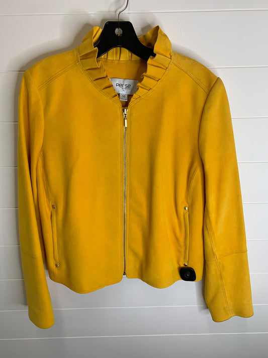 Jacket Leather By Per Se  Size: M