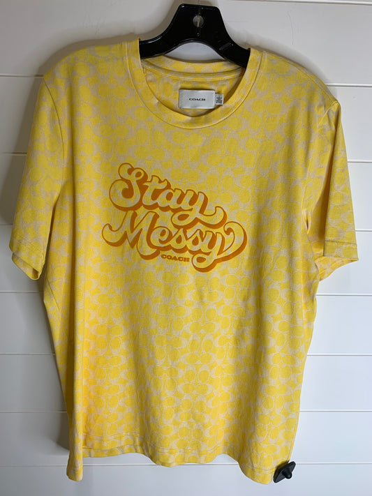 Top Short Sleeve By Coach  Size: L