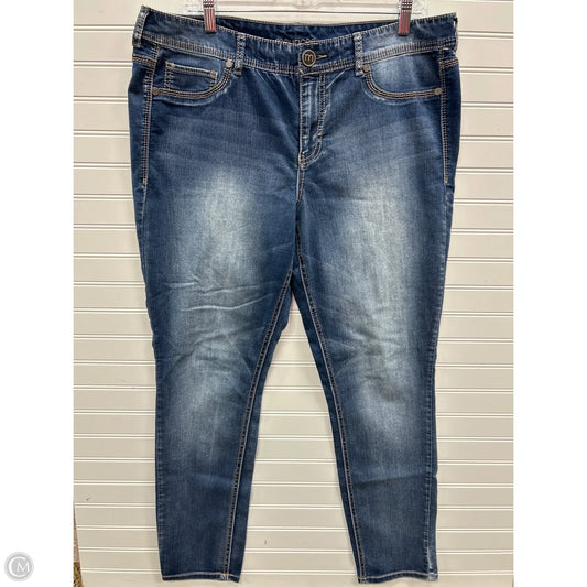 Jeans Skinny By Maurices In Blue Denim, Size: 18