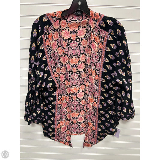Kimono By Angie In Black & Pink, Size: S